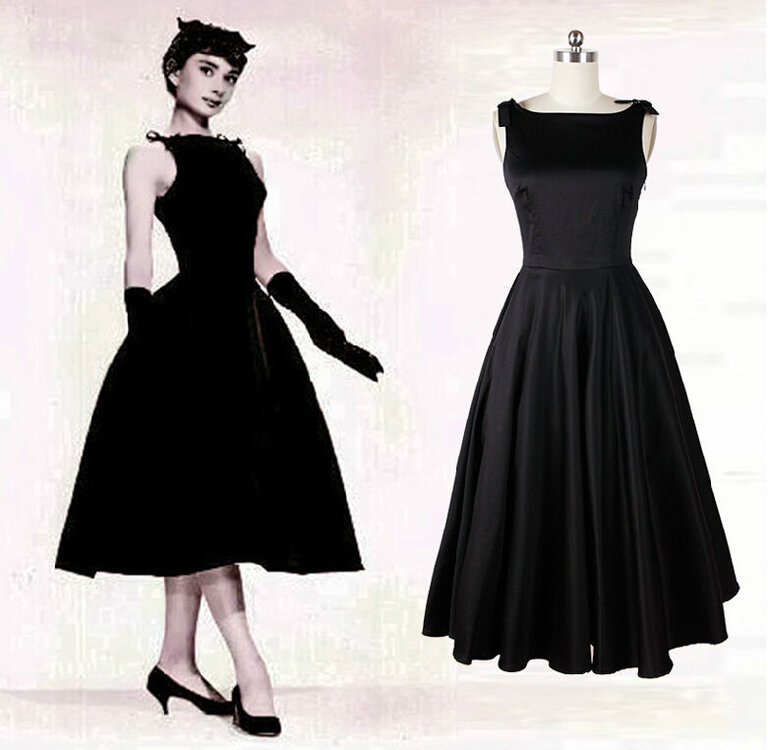 Audrey-Hepburn-vintage-style-50s-dresses